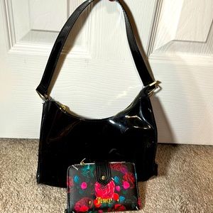 Juicy couture wallet and black shoulder purse set 😍